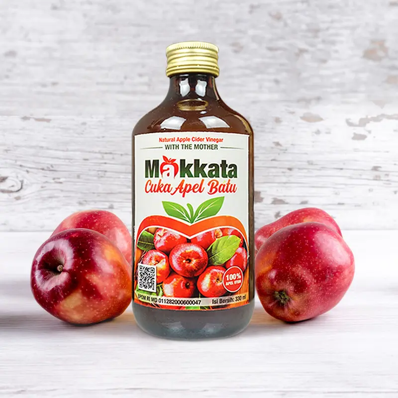 Cuka Apel Asli Murni Original Makkata With The Mother 330ml - Apple Cider Vinegar cuka apel  original 0