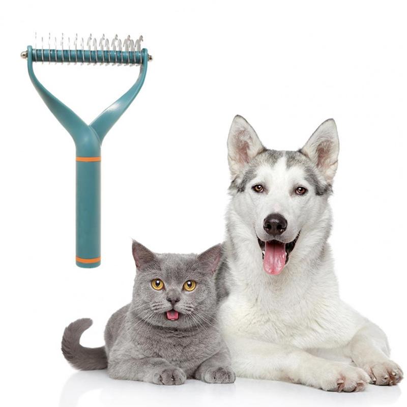 Product Introduction of Pet Hair Remover Stainless Steel Dog Brush for Small Medium Dogs Golden Retriever Border collie Pets Grooming Comb Accessories 6