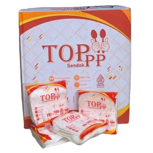 1 PACK 100 PCS Sendok makan panjang TopPP