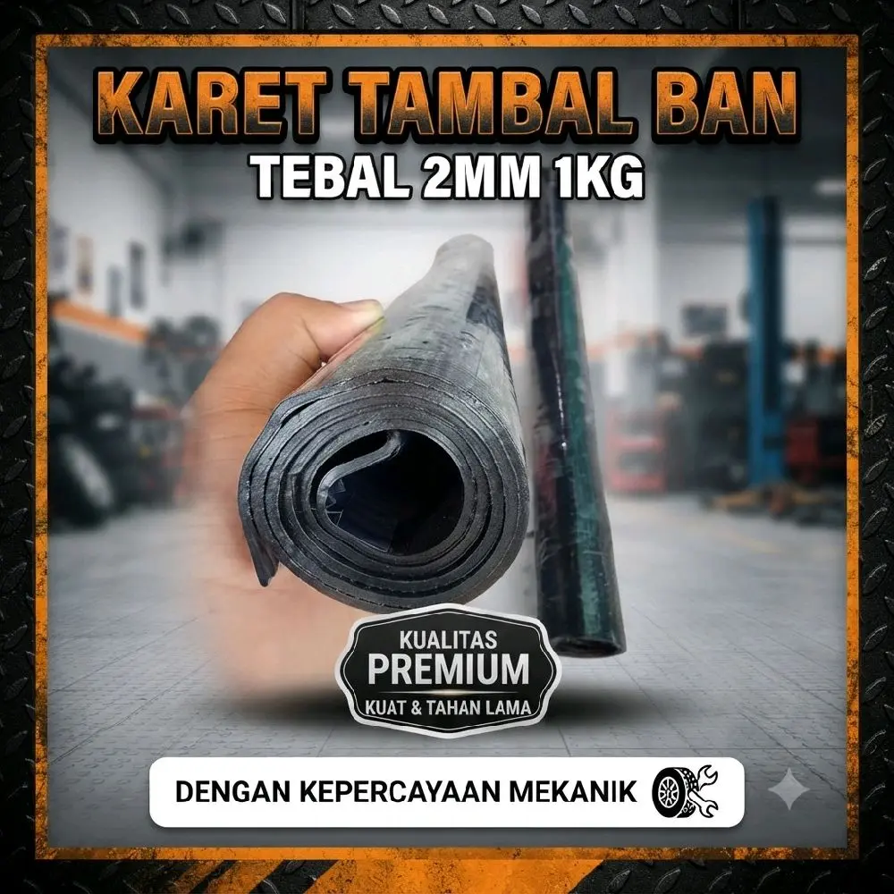 Karet tambal ban tebal 2mm 1kg