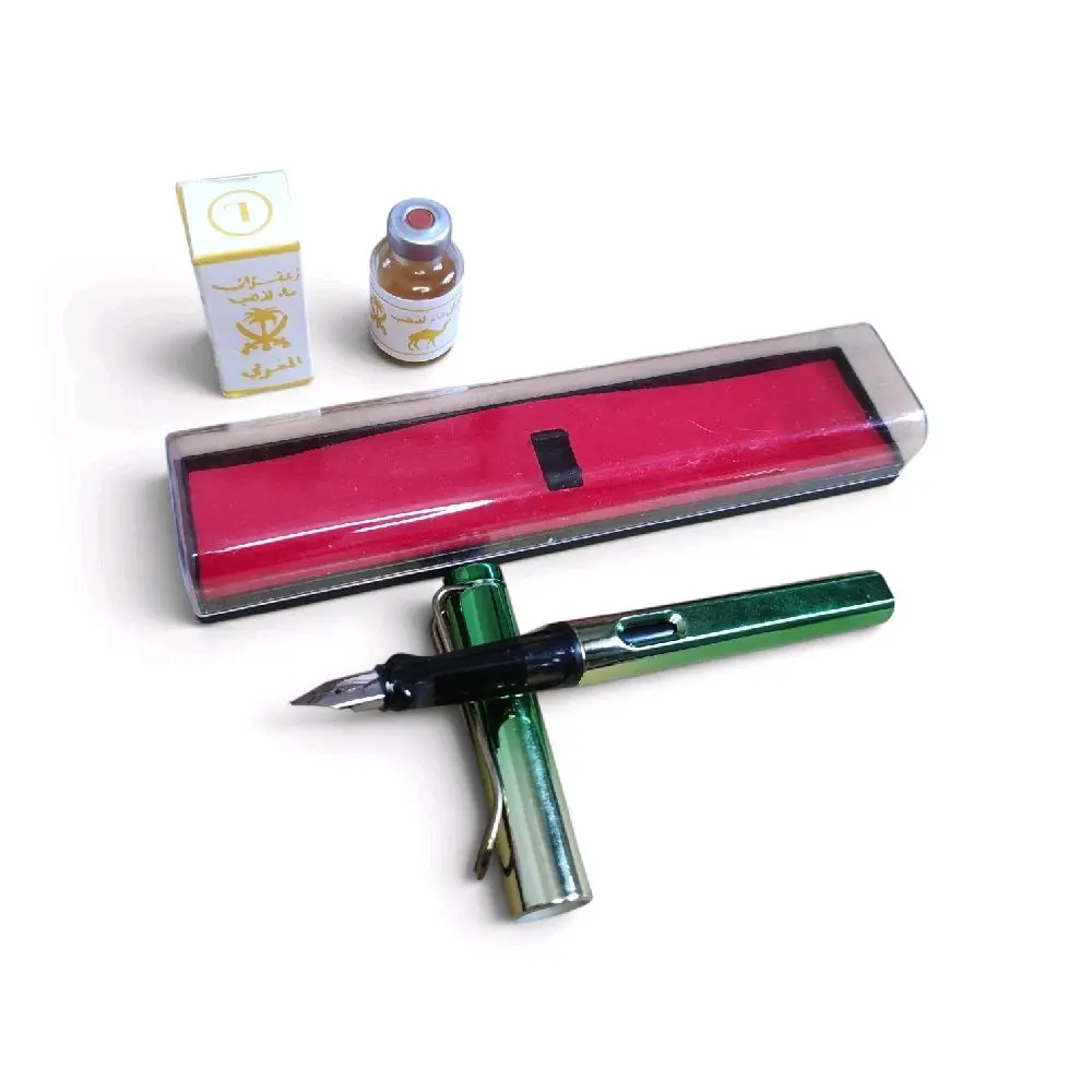 Set Fountain Pen Wafak kaligrafi khot/pena/Pulpen/ink komplit Pen for student Use 0.38mm/0.5mm All tinta Bonus Box dan tinta Jafaron