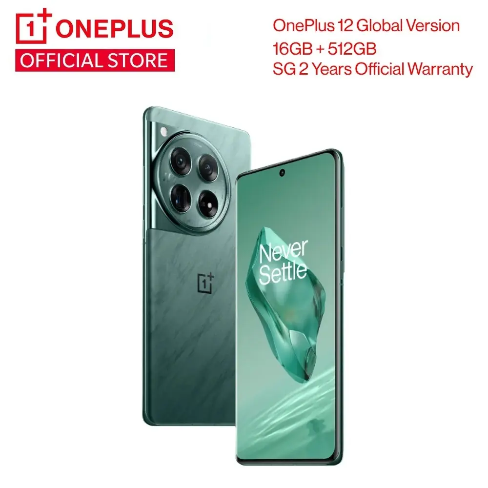 OnePlus 12 5G Global Version CPH2581 | 16GB + 512GB | Snapdragon 8 Gen 3 | eSim Approved by IMDA | Singpass compatible