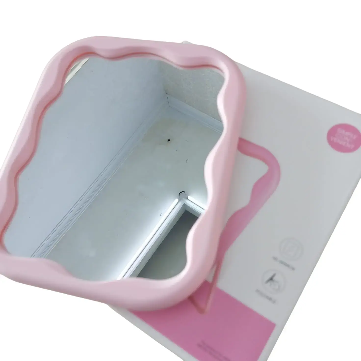 MINISO Lovely Makeup Mirror Cermin Rias Pink Muda