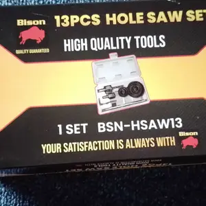 Hole Saw Kit 13 Pcs Mata Bor Pelubang Pipa Hidroponik / Kayu 1 Set
