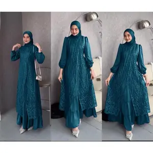 MAXI OLIVIA (M-XXXL) GAMIS MURAH GAMIS PESTA GAMIS MUSLIM GAMIS KONDANGAN GAMIS LEBARAN COUPLE IBU DAN ANAK