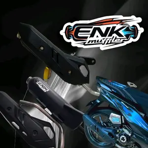 ENK Knalpot Standar Racing Moncong Sijiro Original Muffler Cocok untuk Vario Scoopy Beat Mio Nmax PCX Aerox Mioj Mio3 DLL Motorcycle