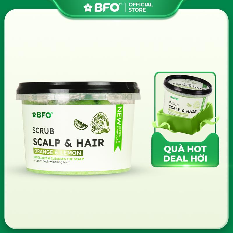 [MUA 1 TẶNG 1] Tẩy Tế Bào Chết Da Đầu Chiết Xuất Nông Sản Việt Gừng, Bưởi, Chanh 300gr | Làm Sạch, Nuôi Dưỡng Da Đầu, Tự Hào Hàng Việt