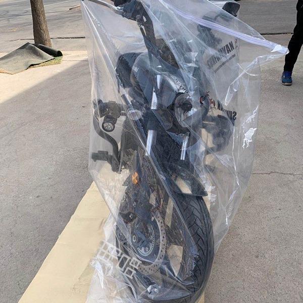 Motorcycle transparent cover – waterproof, wear-resistant, fully enclosed and sealed indoor motorcycle cover, specially designed for complete protection.