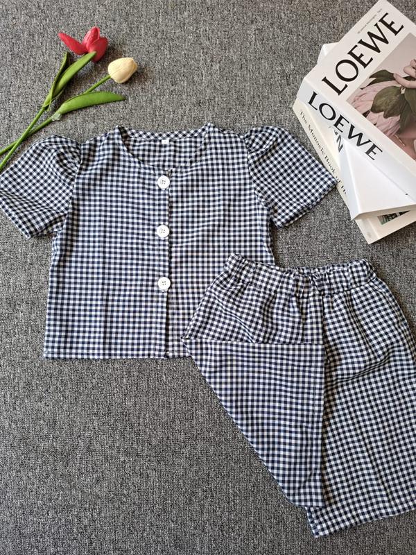 Setelan Anak Perempuan Motif Polkadot Ala Korean Fashion Polala Girl - Pink/Blue/Black (5-10T) 5