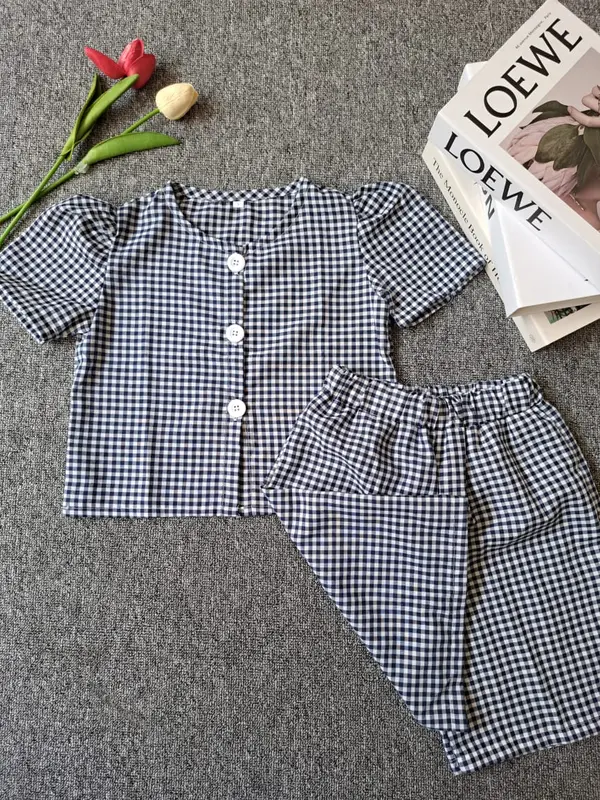 Setelan Anak Perempuan Motif Polkadot Ala Korean Fashion Polala Girl - Pink/Blue/Black (5-10T) 4