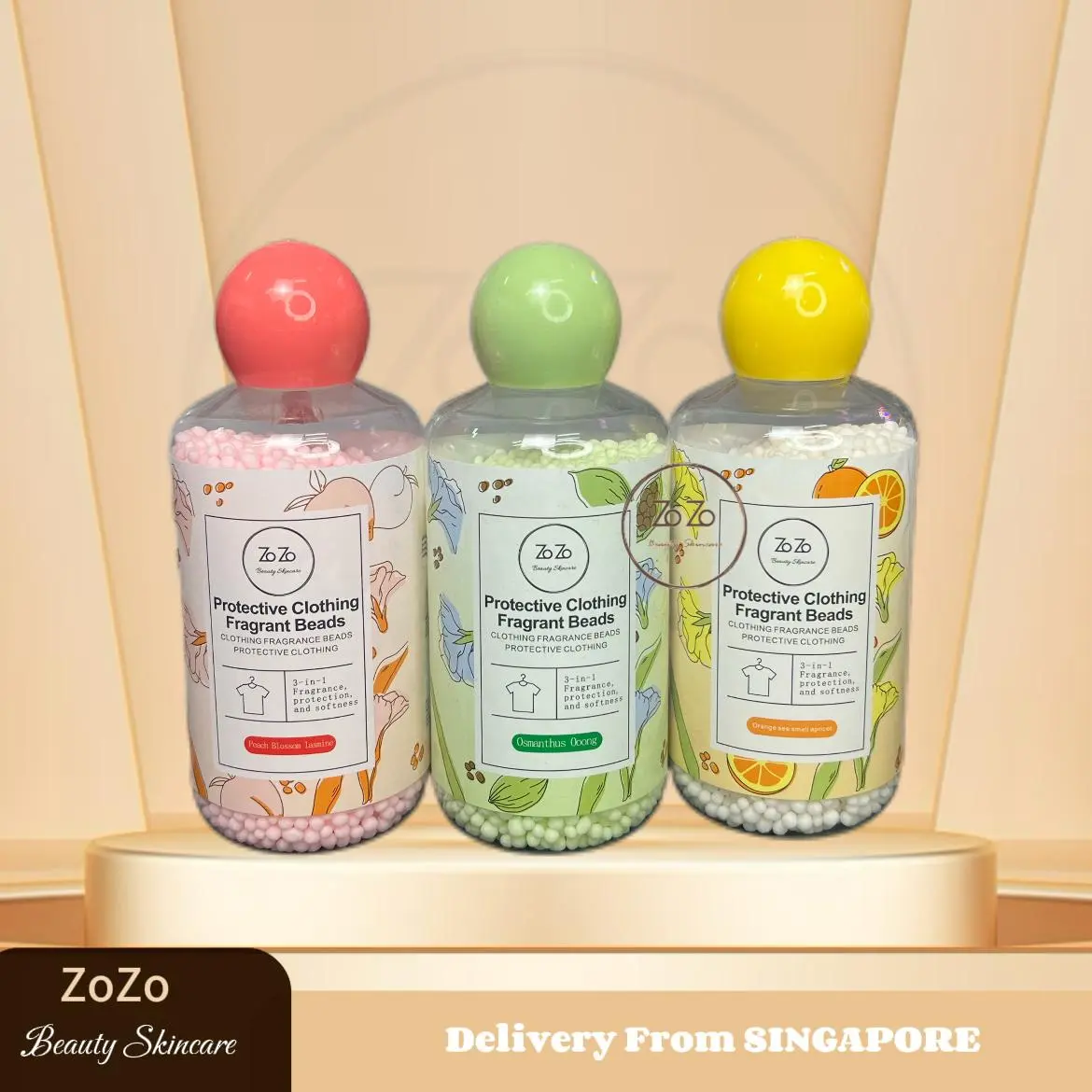 ZoZo Protective Clothing Fragrant Beads for Laundry Wash & Colour Protection - Long-Lasting Odour Protection - Perfume, Household