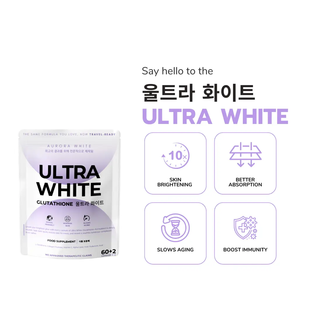 ULTRA White by Aurora White 60 capsules for Adult 650mg Supplement