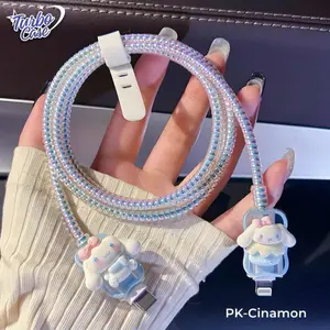 TURBO-Pelindung Kabel Charger & Data Motif Kartun Universal Type-C