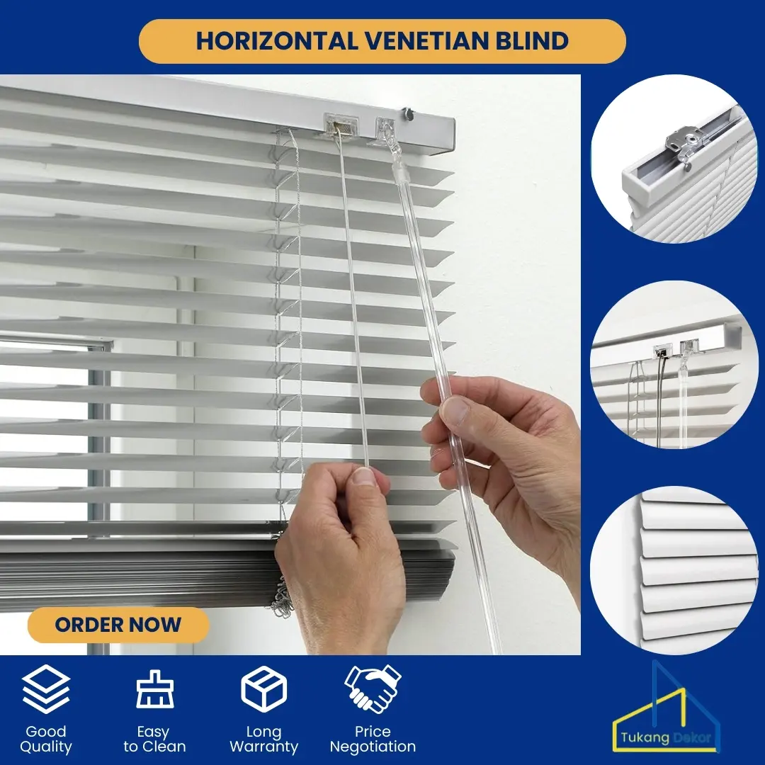 Tirai Jendela Venetian Blinds Custom Modern Minimalis dengan Garansi Promo Harga Termurah - Curtain