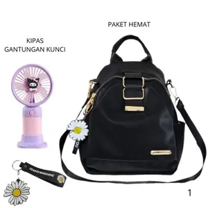 Tas Ransel Minimalis Terbaru Bisa Ransel Dan Gandong Bahan Nylon Premium Anti Air
