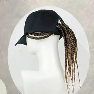 Tóc Giả Đẹp Trai Dreadlock, Gắn Trên Đầu, Dành Cho Nam Và Nữ, Phong Cách Hiphop Và Hip Hop, Mũ Mũ Lưỡi Trai Mùa Hè Ngầu Tích Hợp