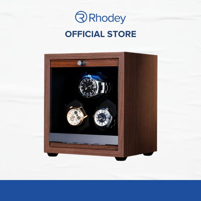 Gambar Rhodey Watch Winder Wood LED Pemutar Jam Tangan Otomatis 3 Slot - SKW167 dari Rhodey Official Store Kota Administrasi Jakarta Barat Tokopedia