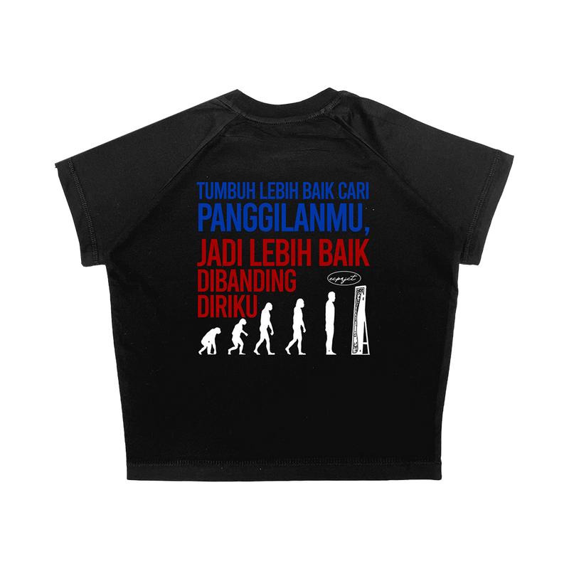 [Croptop Version] Kaos Croptop Tmbuh Lebih Baik Cotton Combed 0