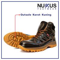 Gambar Nukus Footwear Sepatu Safety Hiking Ujung Besi Kulit Sapi Asli - SB 03GB - Hitam, 38 dari NukusFootwear Kota Malang 4 Tokopedia