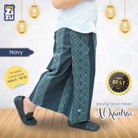 Gambar Little Zizu - Sarung Tenun Anak Muslim Instan Al-Kautsar Motif Etnik - Hitam, M dari Little Zizu Kota Depok 5 Tokopedia