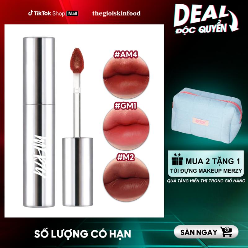 [GLAM EDITION] Son Kem Lì Trang Điểm Merzy The Glam Mellow Tint 4g Cosmetic Nữ Women Mỹ Phẩm