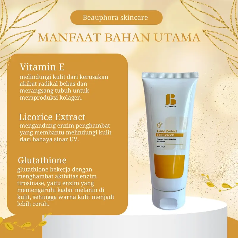 Beauphora Suncreen Daily Protect SPF30 PA+++ Sunblock 100gr 2