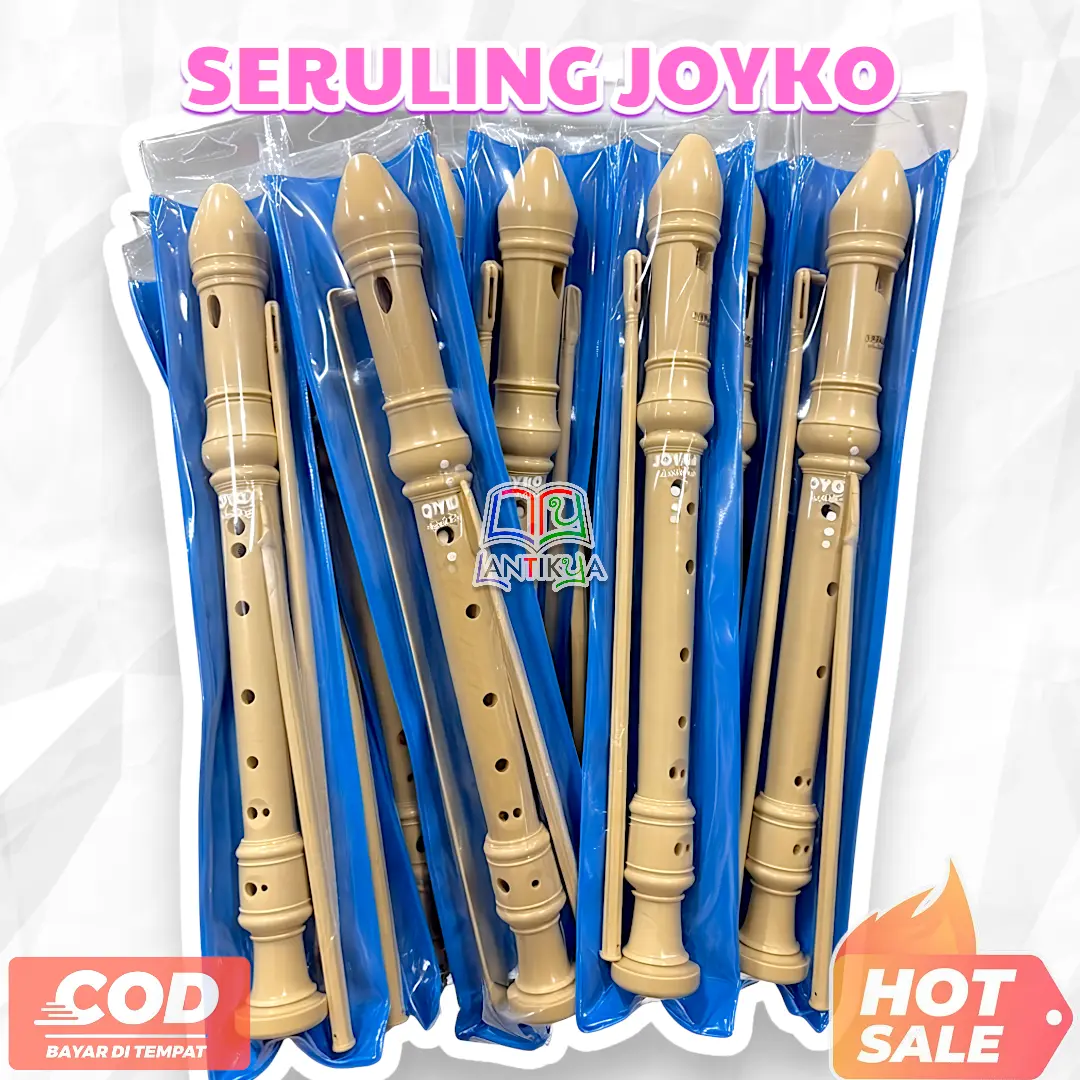 SERULING RECORDER SATUAN WARNA PUTIH RCD 210 - SERULING TIUP ANAK MUDAH MAININ NADA BAGUS JOYKO