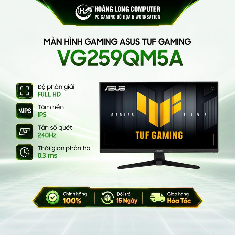 Màn Hình ASUS TUF Gaming VG259QM5A 25 Inch 240Hz 0.3ms Full HD IPS Loa Chuyên Game