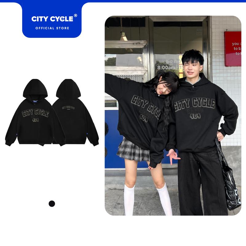 Áo hoodie nỉ lông cừu mùa đông nam nữ Local Brand Chính Hãng City Cycle Áo hoodie System Error