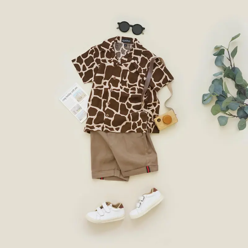 KRUCILKUU-RAJJA KEMEJA RAYON OVERSIZE HAWAI ANAK PANTAI RETRO 1-10 TAHUN 4