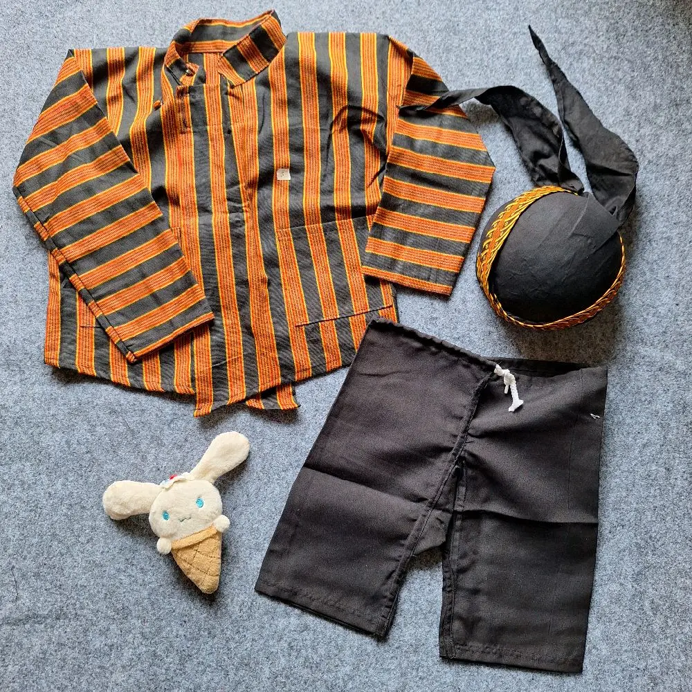 (ANAK)SETELAN SORJAN ANAK FREE BLANGKON (BAJU LURIK + CELANA GEMBYONG)
