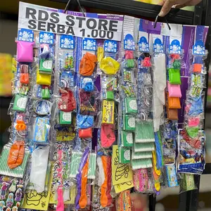 RDS STORE Mainan dan Aksesories Rencengan Mix Isi 50 Pics Serba 1000 untuk Berbagai Kebutuhan Anak