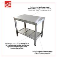 Gambar Meja Kompor / Meja Serbaguna / Stove Table RESTOMART Stainless Steel (1418018) dari Restomart Kitchen Solution Kota Surabaya 4 Tokopedia