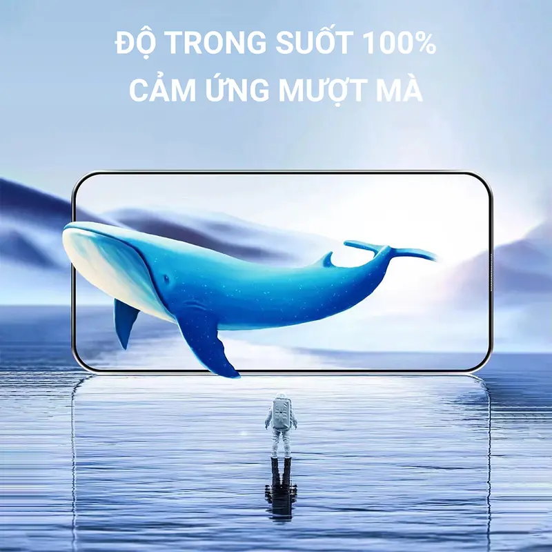 (KHÔNG VIỀN ĐEN) Combo 2 kính cường lực iphone không viền đen, Cường lực kinhkong siêu trong suốt phủ nano chống nước chống xước màn hình, Cường lực iphone chống bám vân tay thiết kế chống bụi màng loa, Tặng ốp chống sốc và mèo thần tài-cuongluc kinhkong 4