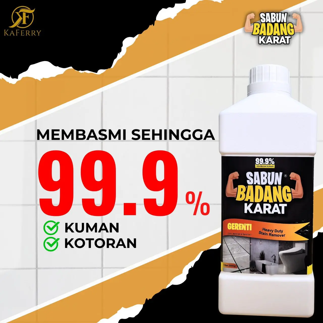 PROMO LIMITED TIME SABUN BADANG KARAT Mozek Vinyl