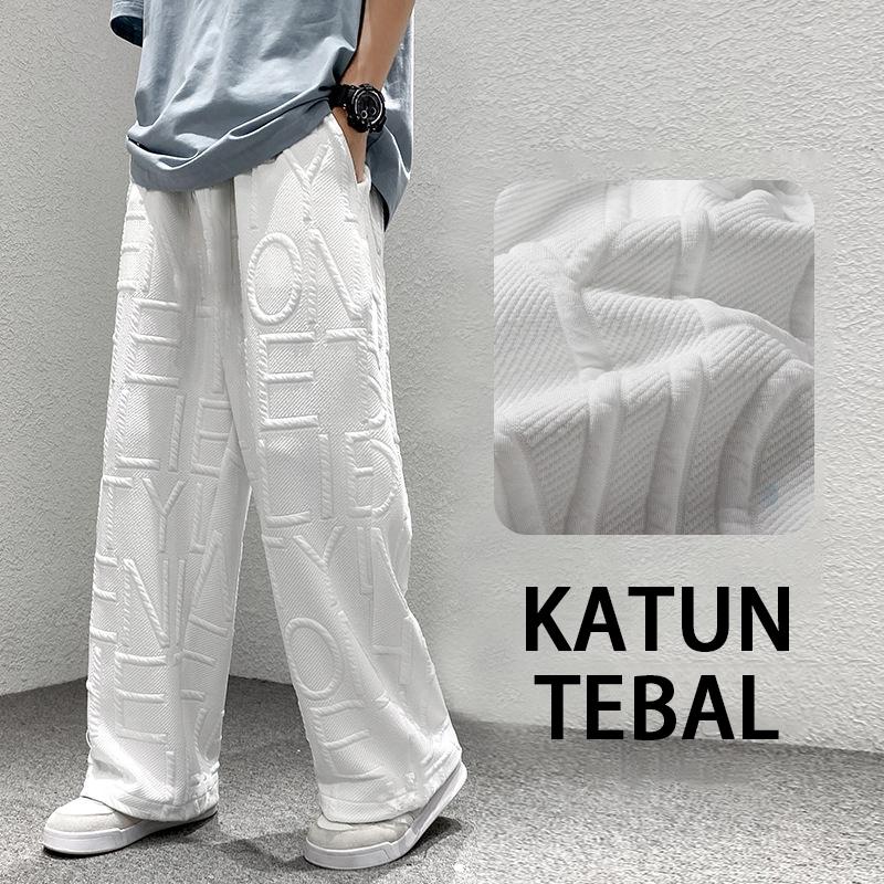 【COD】celana y2k motif celana oversize pria a1 carpenter celana baggy pria floral baggy pants pria korean style wanita/pria celana hitam sweatpants pria 7