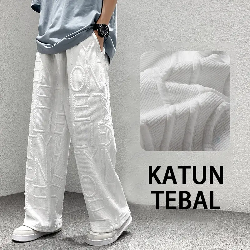 【COD】celana y2k motif celana oversize pria a1 carpenter celana baggy pria floral baggy pants pria korean style wanita/pria celana hitam sweatpants pria 7
