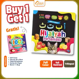 Khusus Live Buy 1 Get 2 Hijaiyah Pertamaku (Free 100+ Kata Pertamaku) Mengenal Hijaiyah Buku Balita Umur 0-3 Tahun Full Color Arafah Kids