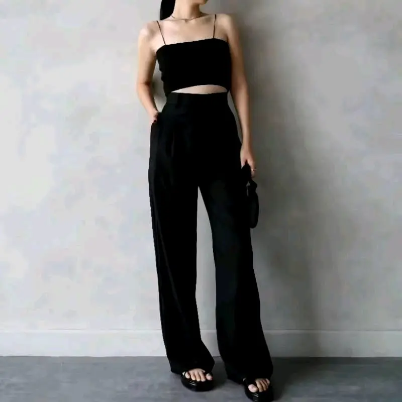 ORO PANTS - Loose Pants Trouser Wanita - Celana Anti Kusut - Celana Kulot Wanita Panjang Casual 7