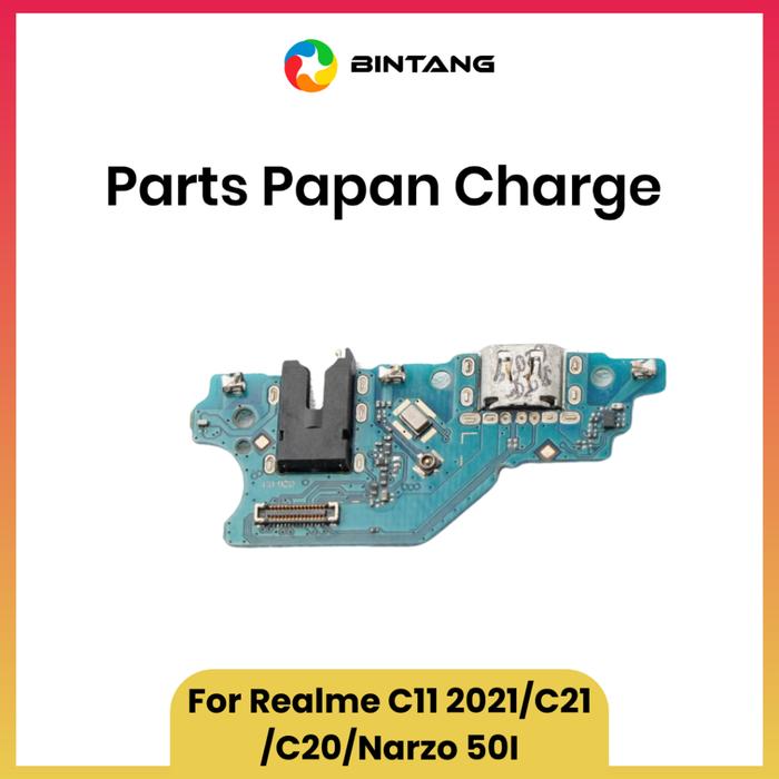 Gambar BINTANG BOARD KONEKTOR CHARGER / PARTS PAPAN CHAS for REALME C11 2021/C21/C20/NARZO 50I dari Bintang Official Store Kota Tangerang Tokopedia