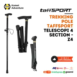 TaffSPORT Tongkat Hiking Trekking Pole Telescopic 4 Section Foldable - Z4