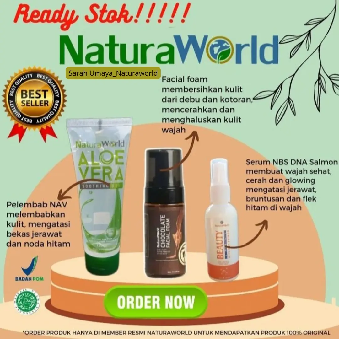100% ORI NATURAWORLD PAKET GLOWING