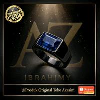 Gambar CINCIN PRRMATA KING BLUE SAFIR CASUAL• BLACK ORIGINAL - 6,7 dari azzaim stone Kota Administrasi Jakarta Timur 1 Tokopedia