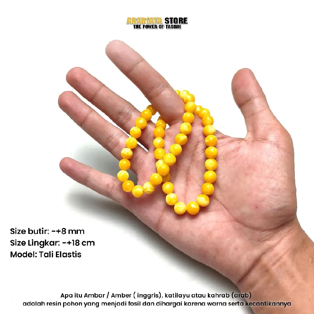 Gelang Ambar Amber Kahroman Impor Mesir