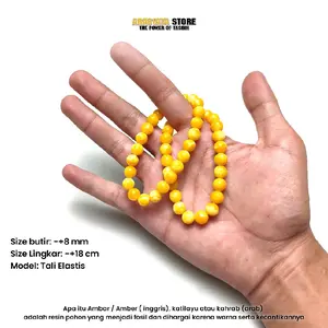 Gelang Ambar Amber Kahroman Impor Mesir