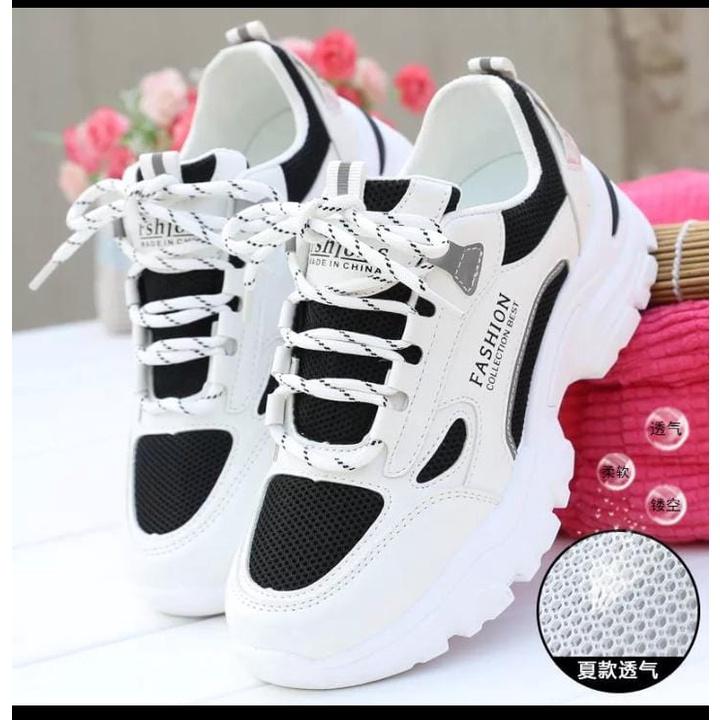 Product Introduction of Sepatu Wanita Sneakers Putih Korean Style Terbaru 2024 Casual Shoes sport Kasual Cewek olahraga Karet 5