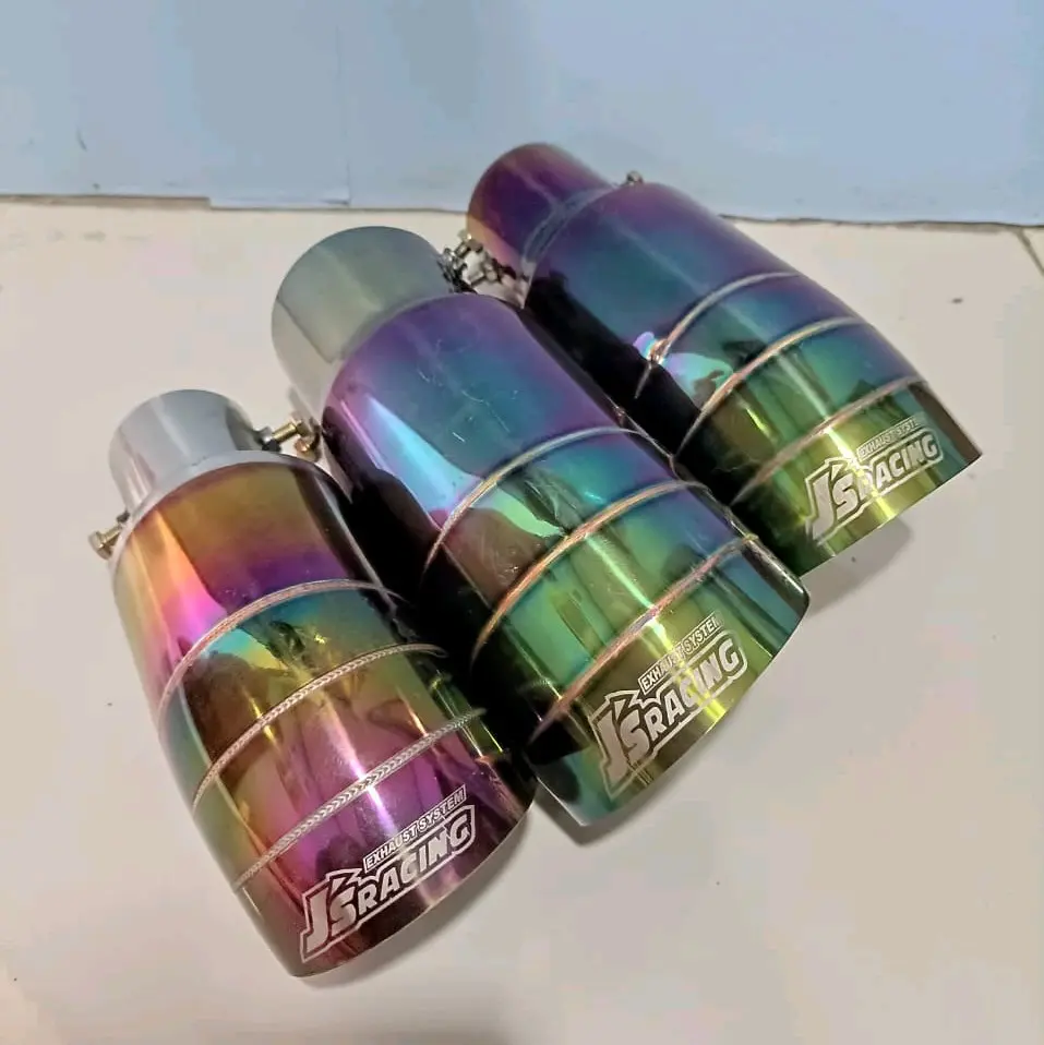 knalpot suos soos js racing pelangi pnp sistem baud untuk semua type mobil bensin dan solar