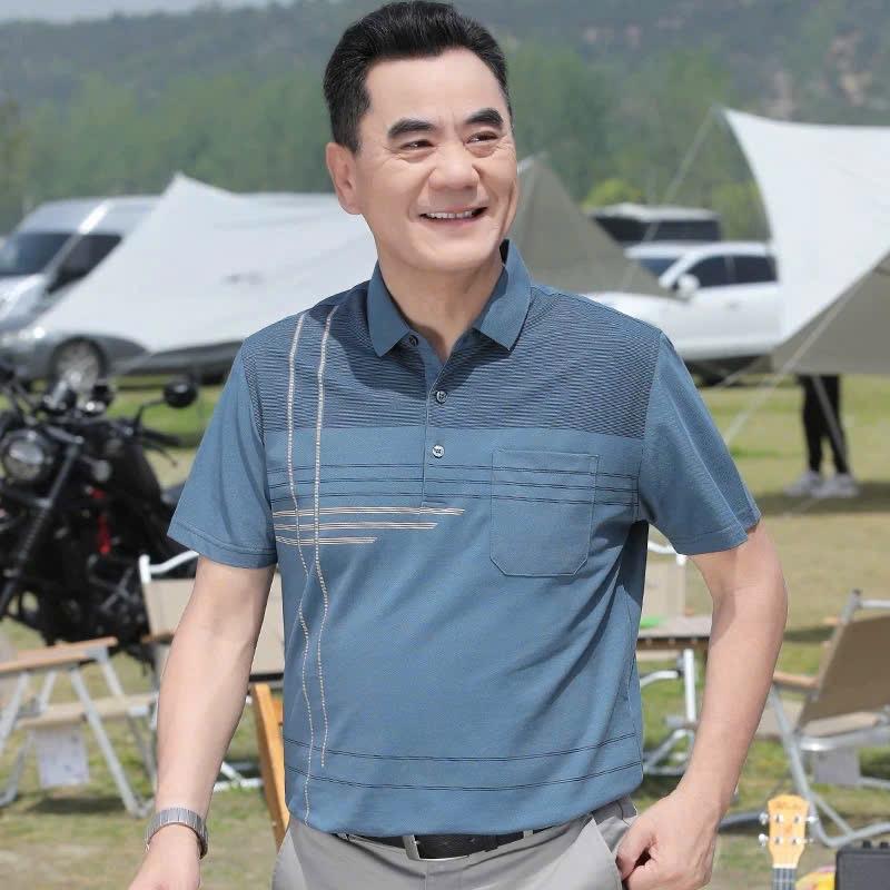 Áo polo nam trung niên cho bố – Áo thun nam ngắn tay dành cho bố, thoáng mát – lịch lãm