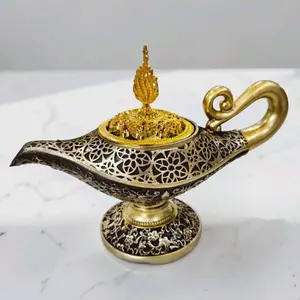 KD88 ADIN | Mabkhara Bukhur Lampu Aladin | Tempat Bakar Dupa Lampu Aladin | Mabkhara Bukhur Dekorasi