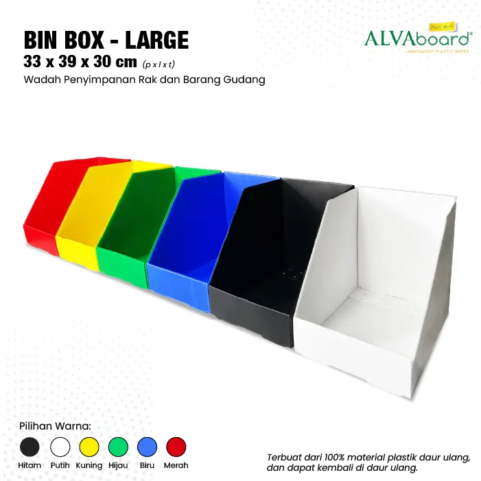 Kotak Storage ALVAboard Kotak Penyimpanan Bin Box Large Ukuran 33x39x30 cm (P x L x T)